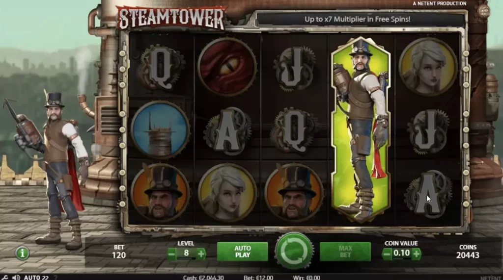 Играть в слот Steam Tower