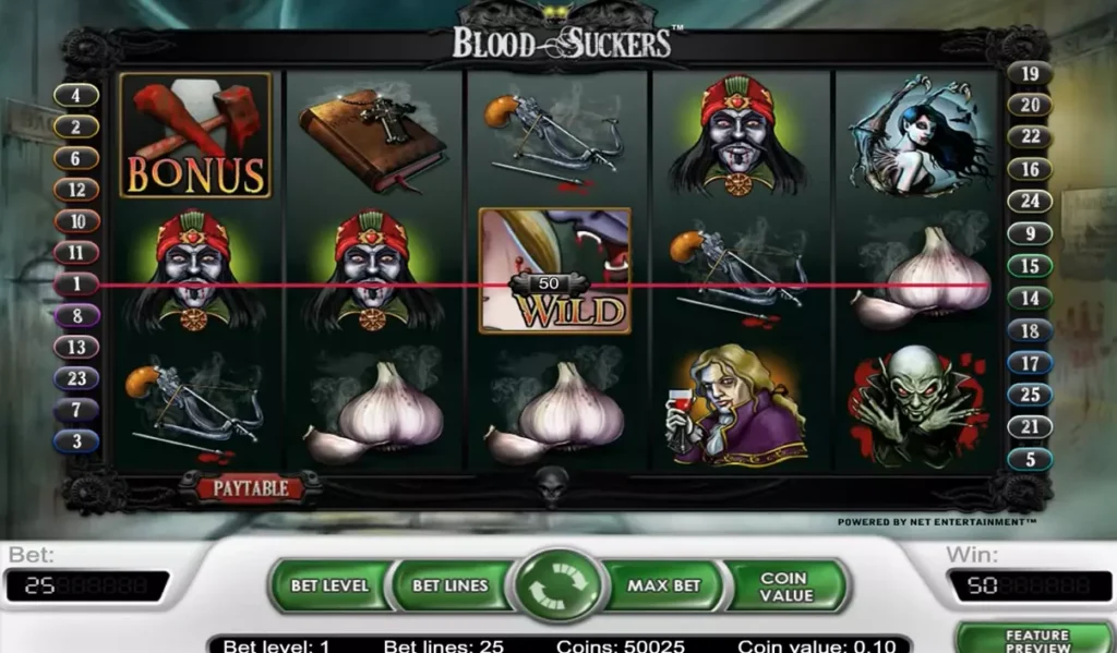 Казино игра Blood Suckers
